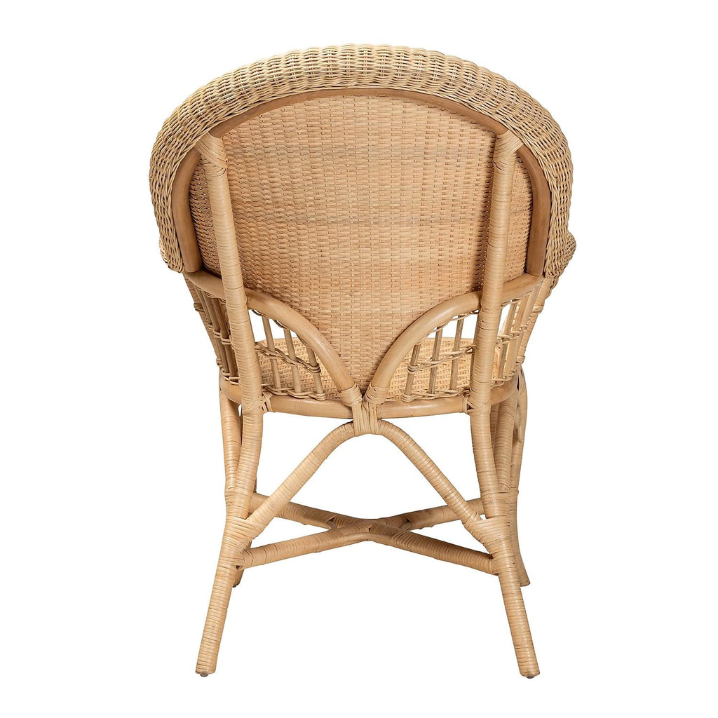 bali & pari Ratu Natural Rattan Accent Chair, Natural (235-13234-HiT)