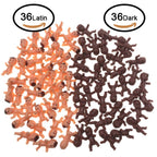 Juxingdazyf 72 Pieces Mini Plastic Baby Favor Supplies For Baby Shower And Ice Cube Game, 1 Inch Babies King Cake Baby Plastic B
