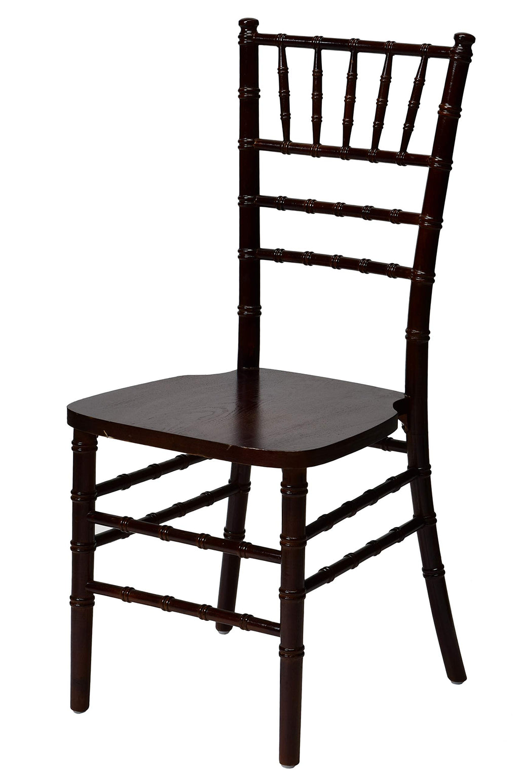 Commercial Seating Products European Red Mahogany Wood Dining Chairs, 1-Pack