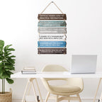 6 Pieces Watch Your Thoughts Wall Art Inspirational Quotes Wall Art Motivational Wooden Decor Rustic Hanging Wall Plaque Sign Po