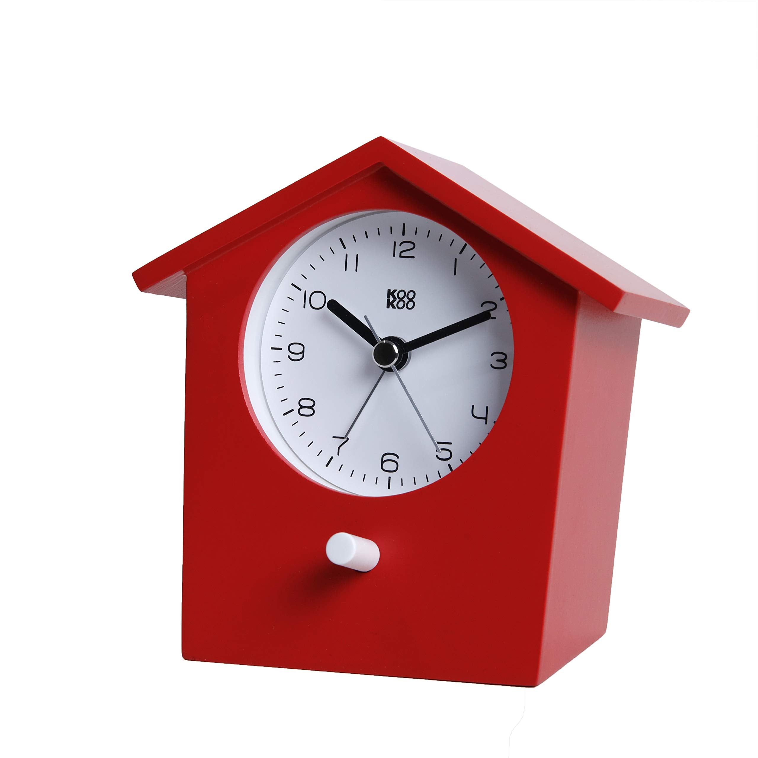 KOOKOO EarlyBird Red, Birdsong Alarm Clock (Original Field Recordings) or a Three-Tone gong