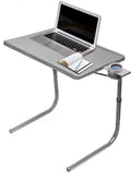 Table Mate II TV Tray - Folding Dinner Table, Couch Trays for Eating Snack Food, Stowaway Laptop Stand, Portable Bed Adjustable 