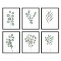 HAUS AND HUES Leaf Prints Botanical Wall Decor,Botanical Art Prints & Eucalyptus Leaves Wall Decor, Botanical Prints Wall Art, E