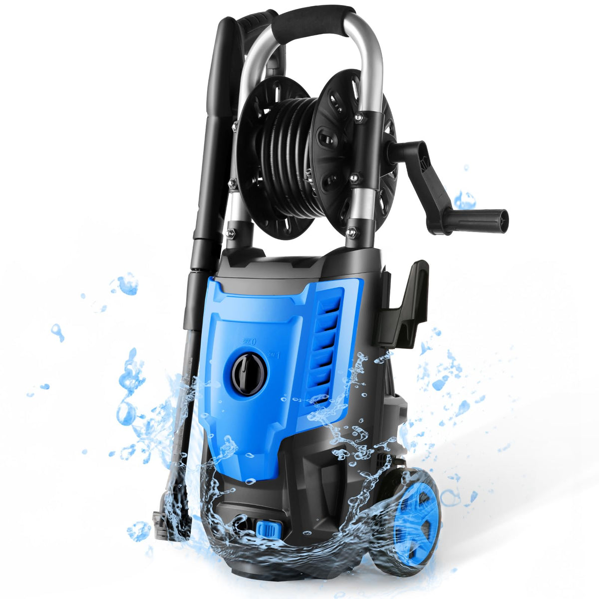 Commowner 3800 Psi Electric Pressure Washer- 4.0 Gpm High Power Machine With 4-In-1 Quick Changeover Spray Tips And Soap Bottle