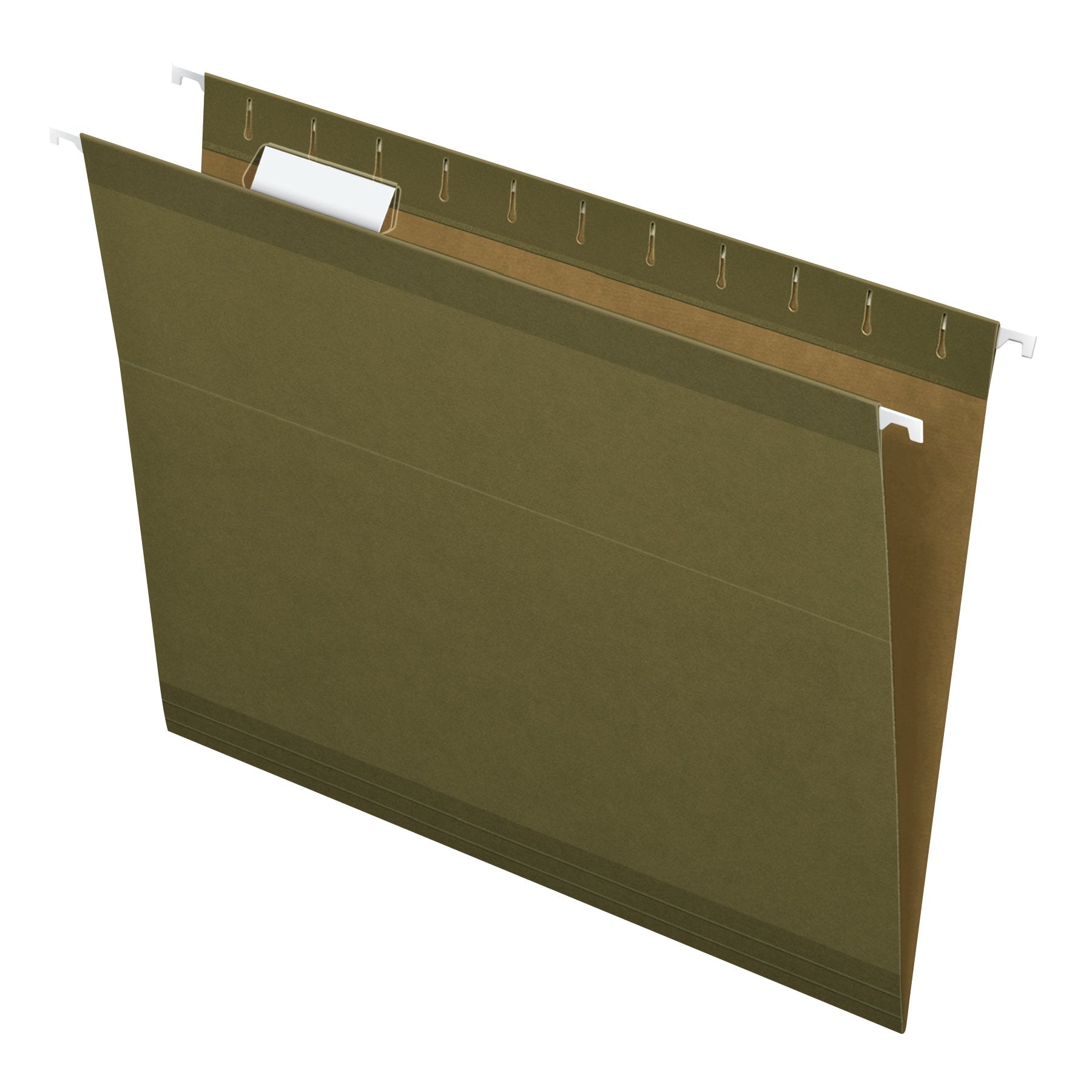Pendaflex Reinforced Hanging Folders, Letter Size, Standard Green, 1/5 Cut, Includes Tabs And Inserts, 25/Box (41521Amz)