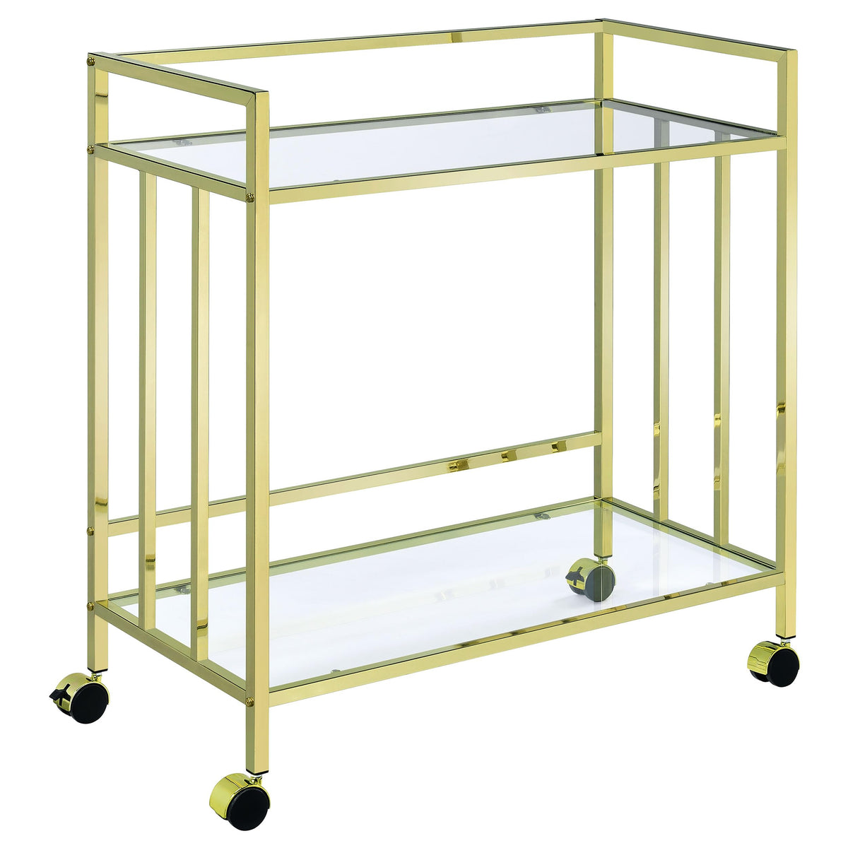 Coaster Cara Bar Cart, Brass