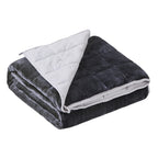 Satwip Weighted Blanket Queen Size 15Lbs Fuzzy Warm Flannel Throw Blanket With Soft Breathable Sanded, 60 X 80 Inches, Grey