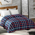 haus & kinder Flannel Double Blankets 450 GSM Reversible Fur Blanket for Extra Warm, AC Room, Kids, Adults, All Season | Anti Fu