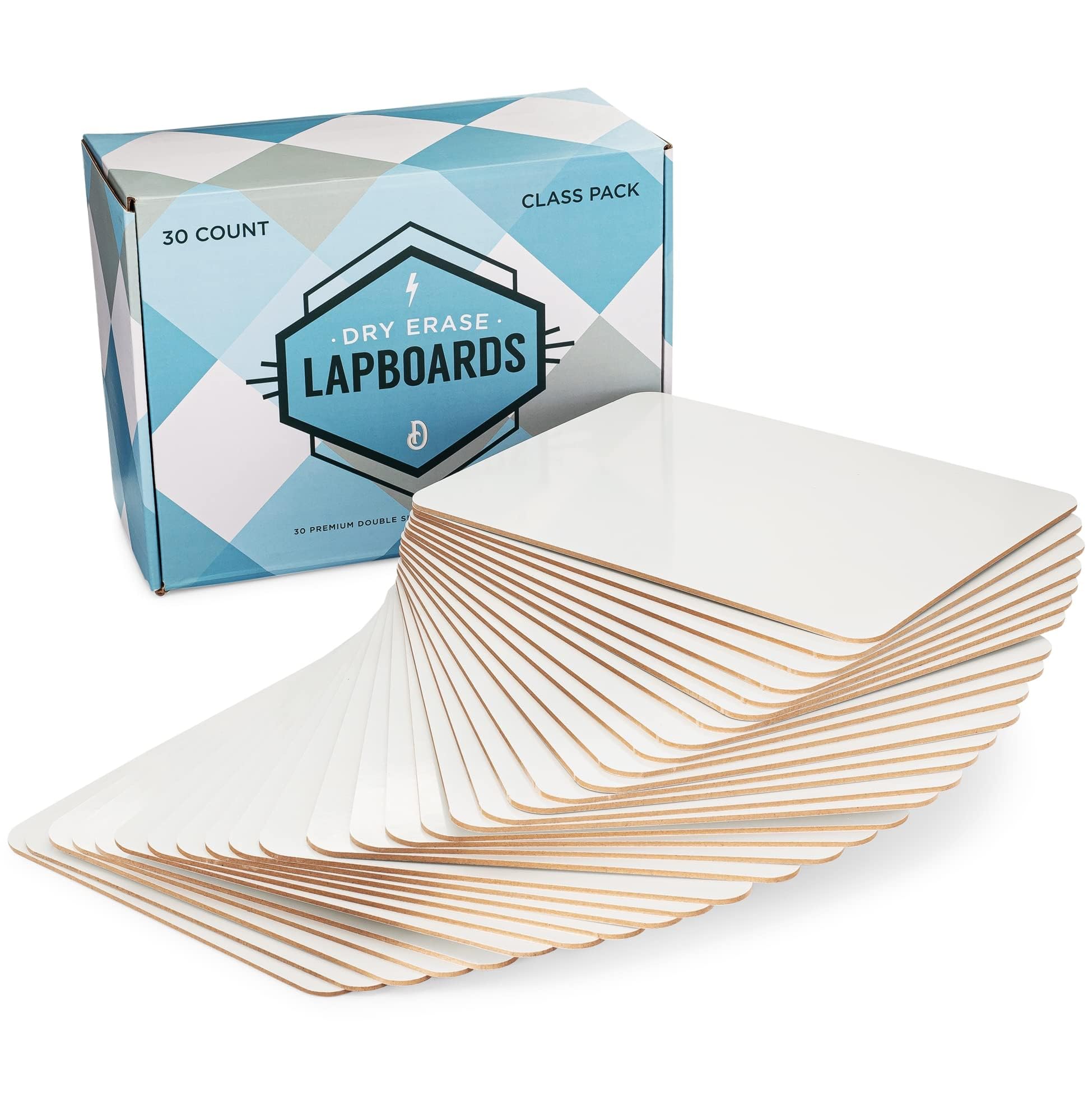 Dry Erase Boards [30Pc Double Sided] Lapboards With Clearwipe Coating! Small White Boards - 9' X 12' Mini White Boards For Stu