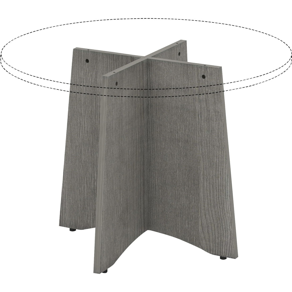 Lorell, LLR69589, Weathered Charcoal Round Conference Table, 1 Each
