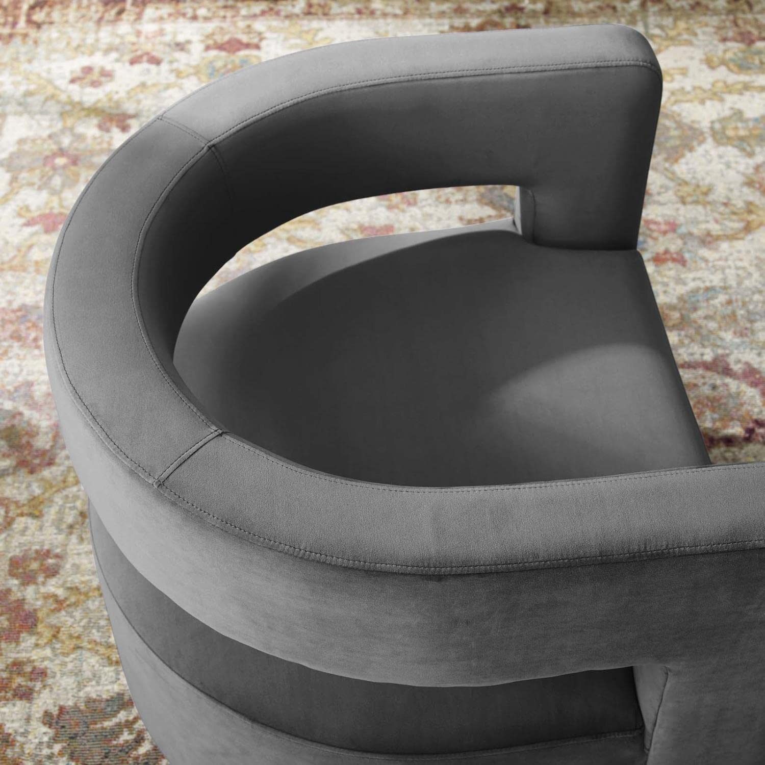 Modway Spin Armchairs, Gray