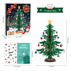 Lihao Christmas Advent Calendar 2024, 24 Days Countdown Christmas Tree Ornaments Surprise Advent Calendar Set With 24 Pcs Christ