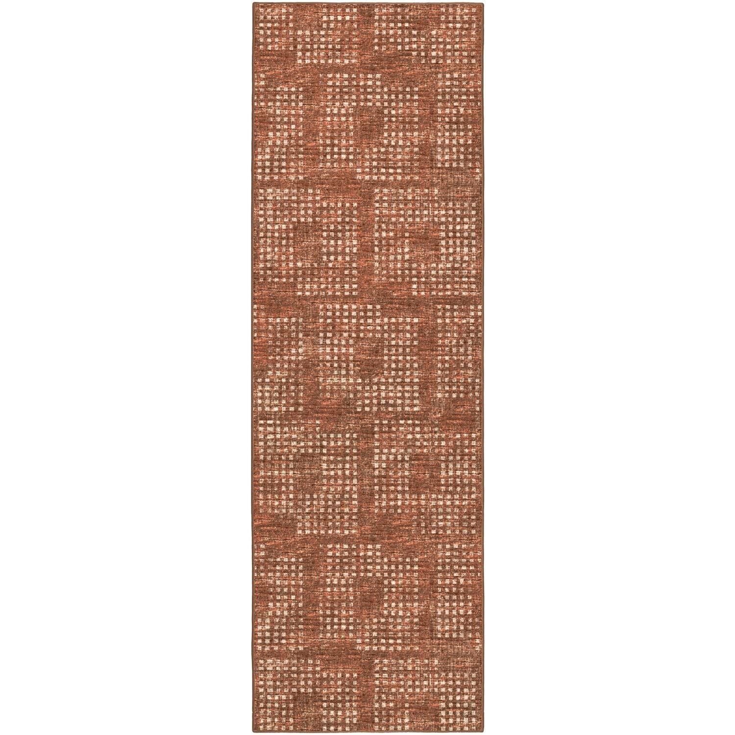 Delano Da1 Orange Transitional Rug Runner 2' 6" X 10'