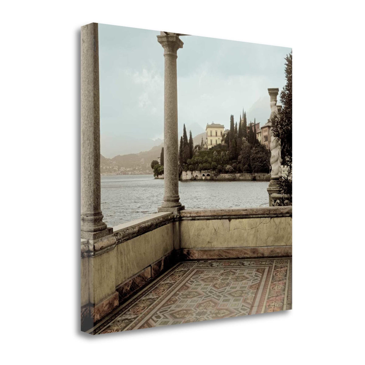 25' Water View From European Balcony Giclee Wrap Canvas Wall Art