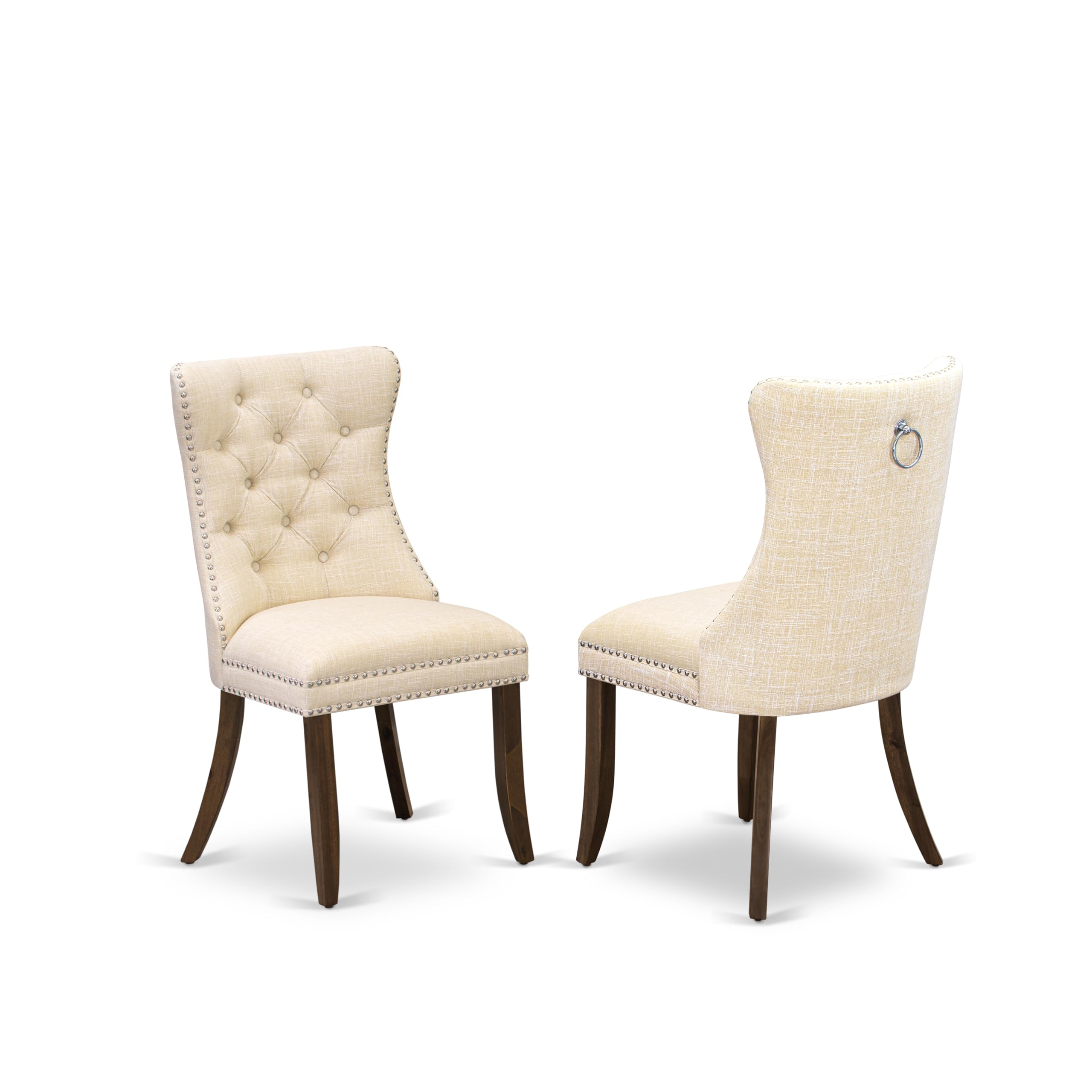 Luxe by East West Furniture - X02DA-2C8-32 - 6 Pieces Dining Table Set includes an Extendable Rectangle Kitchen Table, 1 Coffee Table, 2 Dining Chairs and 2 Benches, 39x120 Inch, Antique Walnut