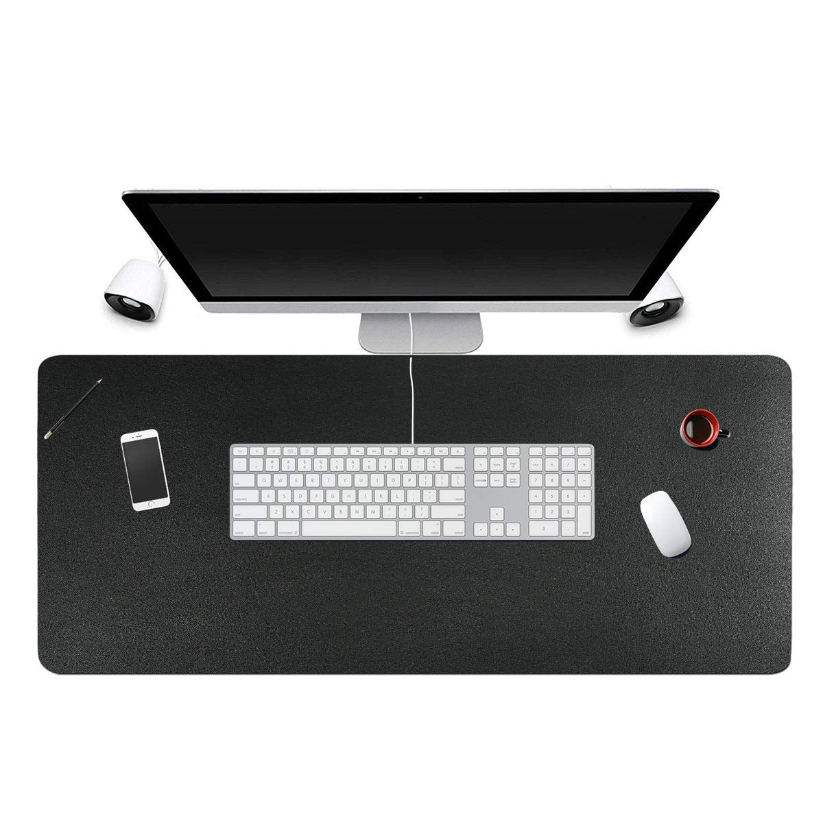 Desk Pad For Office Home 31' X 13',Pu Leather Waterproof Large Desk Writing Mat Organizer,Multifunctional Ultra Thin Dual Use