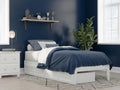 AFI, Colorado Twin XL Platform Bed with 2 Storage Drawers, White