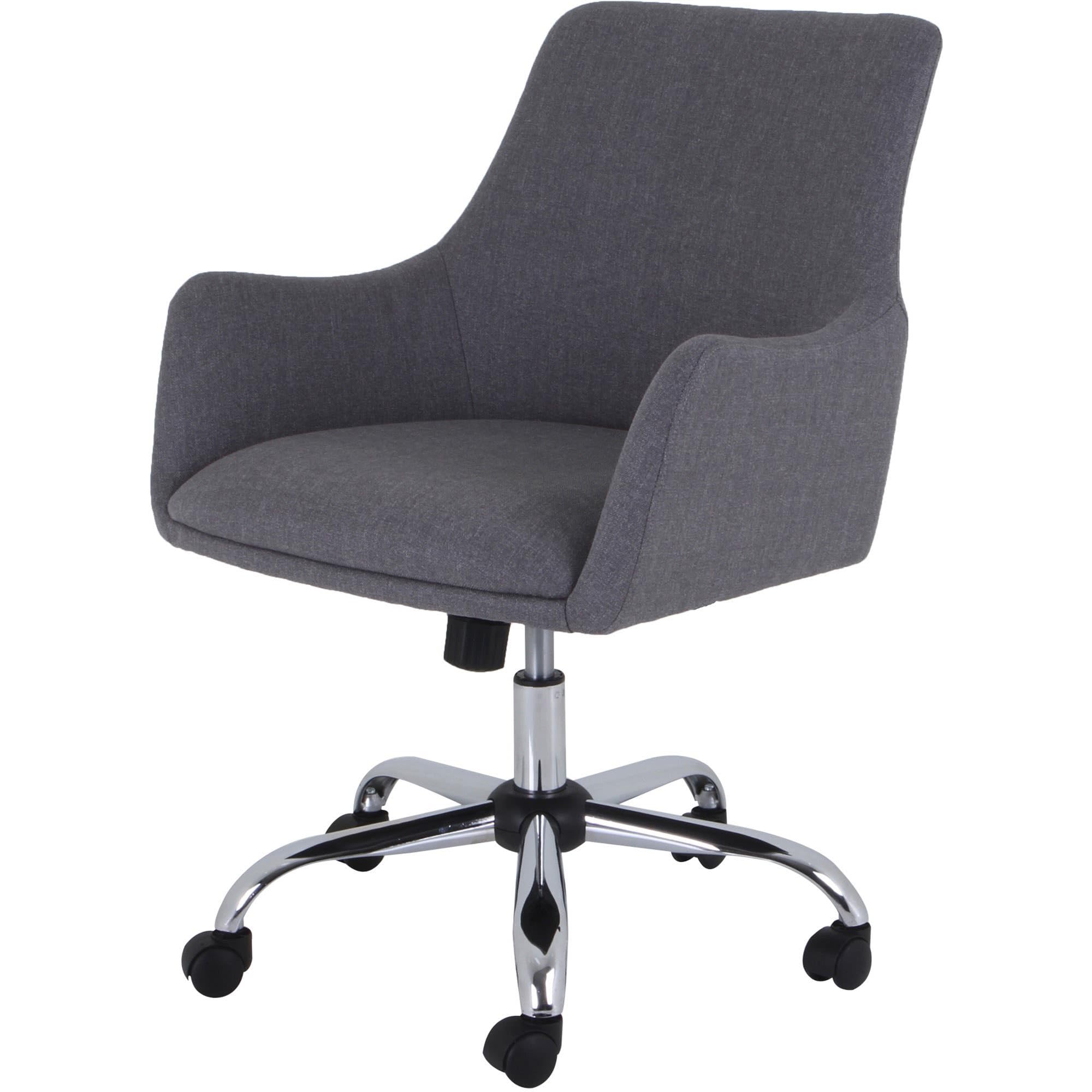 Lorell Mid-Century Modern Guest Chair, Gray