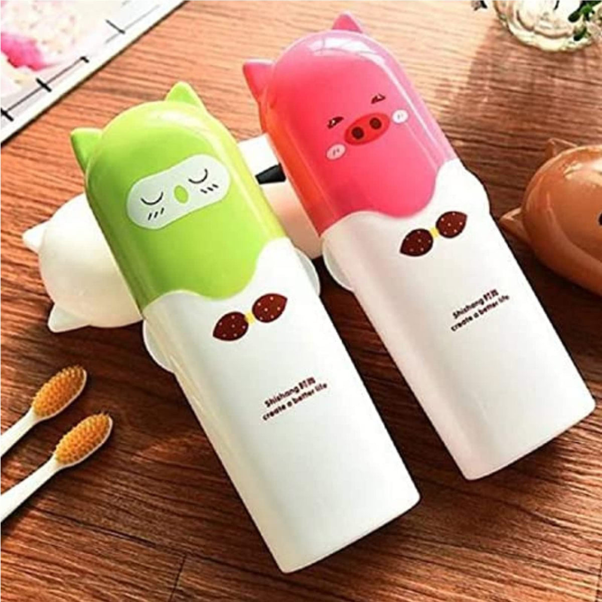 SBA PRIME Plastic Portable Travel Toothpaste, Toothbrush Holder Cover Case (Multicolor, Pack of 2)