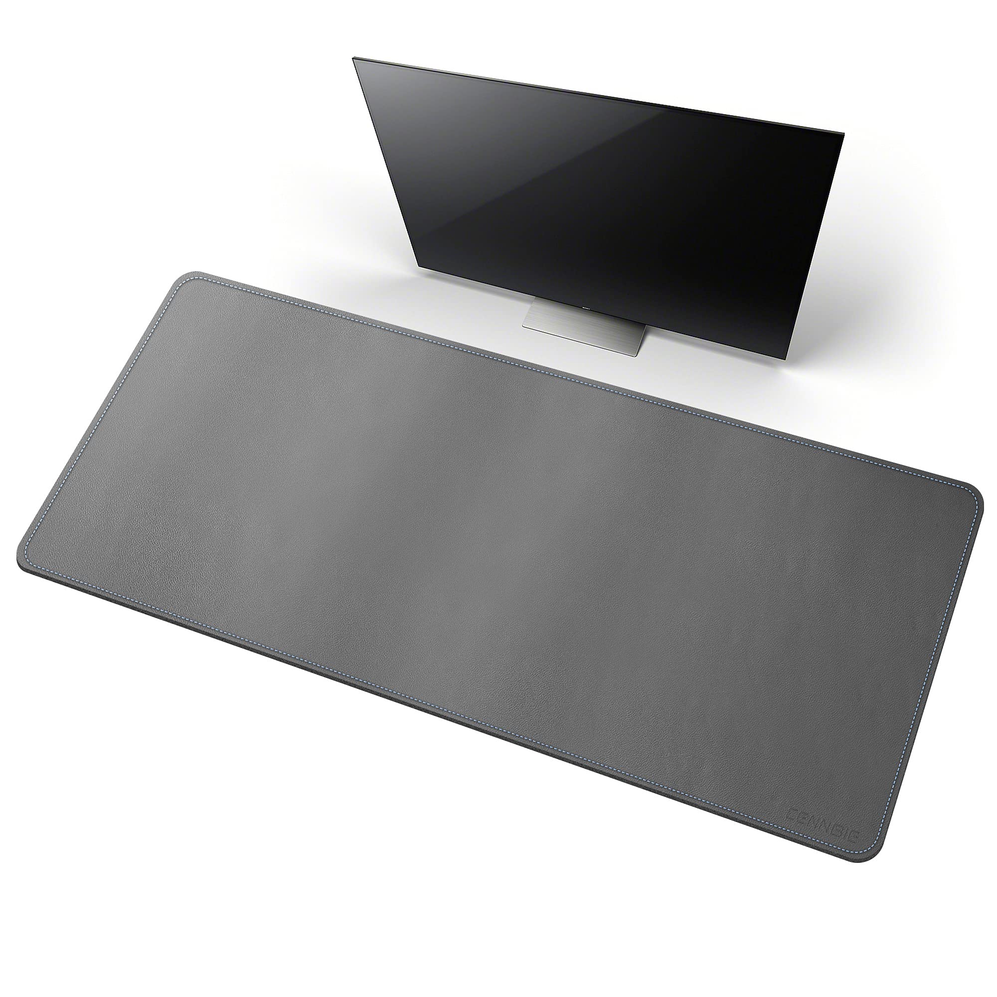 Cennbie Desk Mat Pad Blotter Protector 47.2' X 19.6', Pu Leather Desk Mat Laptop Keyboard Mouse Pad With Comfortable Writing S