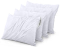 Utopia Bedding Waterproof Pillow Protectors Zippered (4 Pack, White) Standard Size, Bed Bug Proof Pillowcases, Pillow Encasement