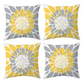Qahing Pack Of 4 Fall Outdoor Waterproof Pillow Covers 16X16 Decorative Outdoor Throw Pillows Garden Square Cushion Cases For Pa