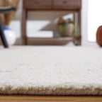 Safavieh Abstract Collection Area Rug - 6' X 9', Ivory & Brown, Handmade Wool, Ideal For High Traffic Areas In Living Room, Bedr