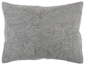 Rizzy Home | BQ4566 | Polyester Quilt | 90"x92" Gray/Black/Nuetral Solid
