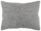 Rizzy Home | BQ4566 | Polyester Quilt | 90"x92" Gray/Black/Nuetral Solid