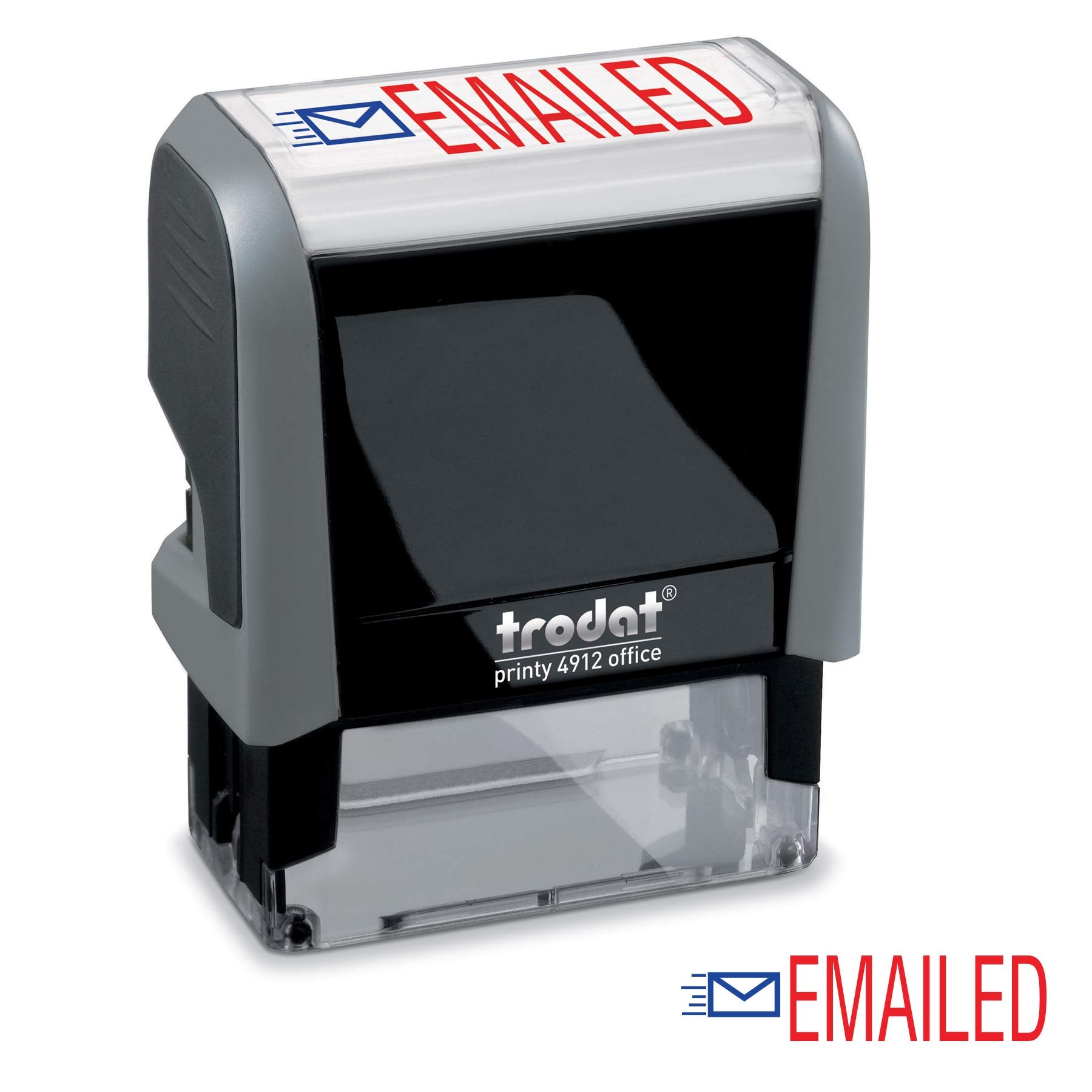 E-Mailed Trodat Printy 4912 Self-Inking Two Color Stock Message Stamp