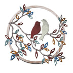 Ferraycle Metal Wall Art Bird on Tree Branch Bird Wall Silhouette Bird Wall Art Decor for Living Room Garden Bedroom Office Home