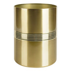 nu steel Nusteel Steel Jewel Decorative Stainless Steel Small Trash Can Wastebasket, Garbage Container Bin for Bathrooms, Powder