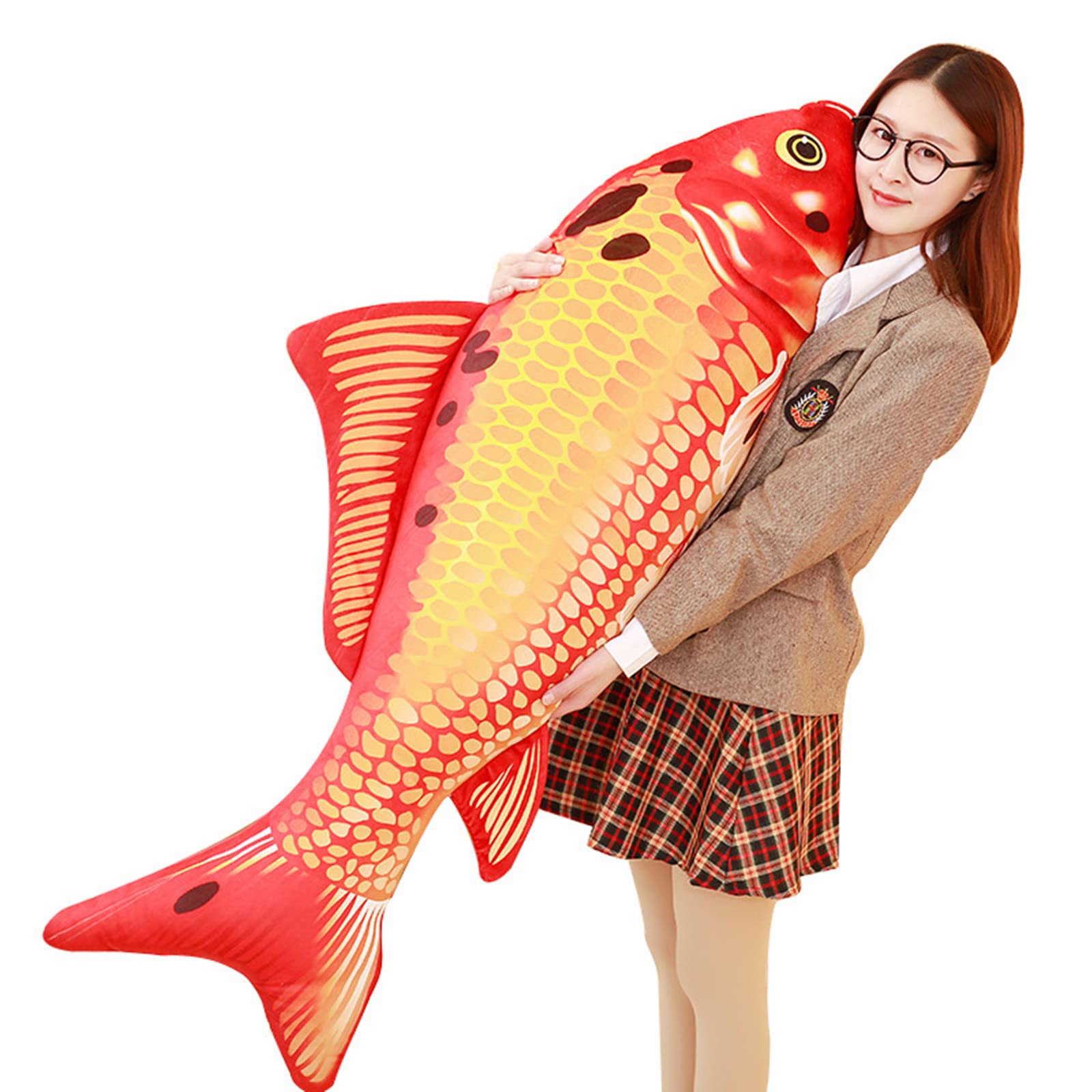 Tongman Giant Simulation Fish Plush Toys/Toy Pillows/Stuffed Animal Toys-For Home Decoration Gifts-(31.5 Inches / 80 Cm)
