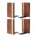 Muso Wood Artist Bookends, Decorative Bookshelf Book Ends Heavy Duty Bookends Desktop Organize Books Wooden Book Ends For Home O