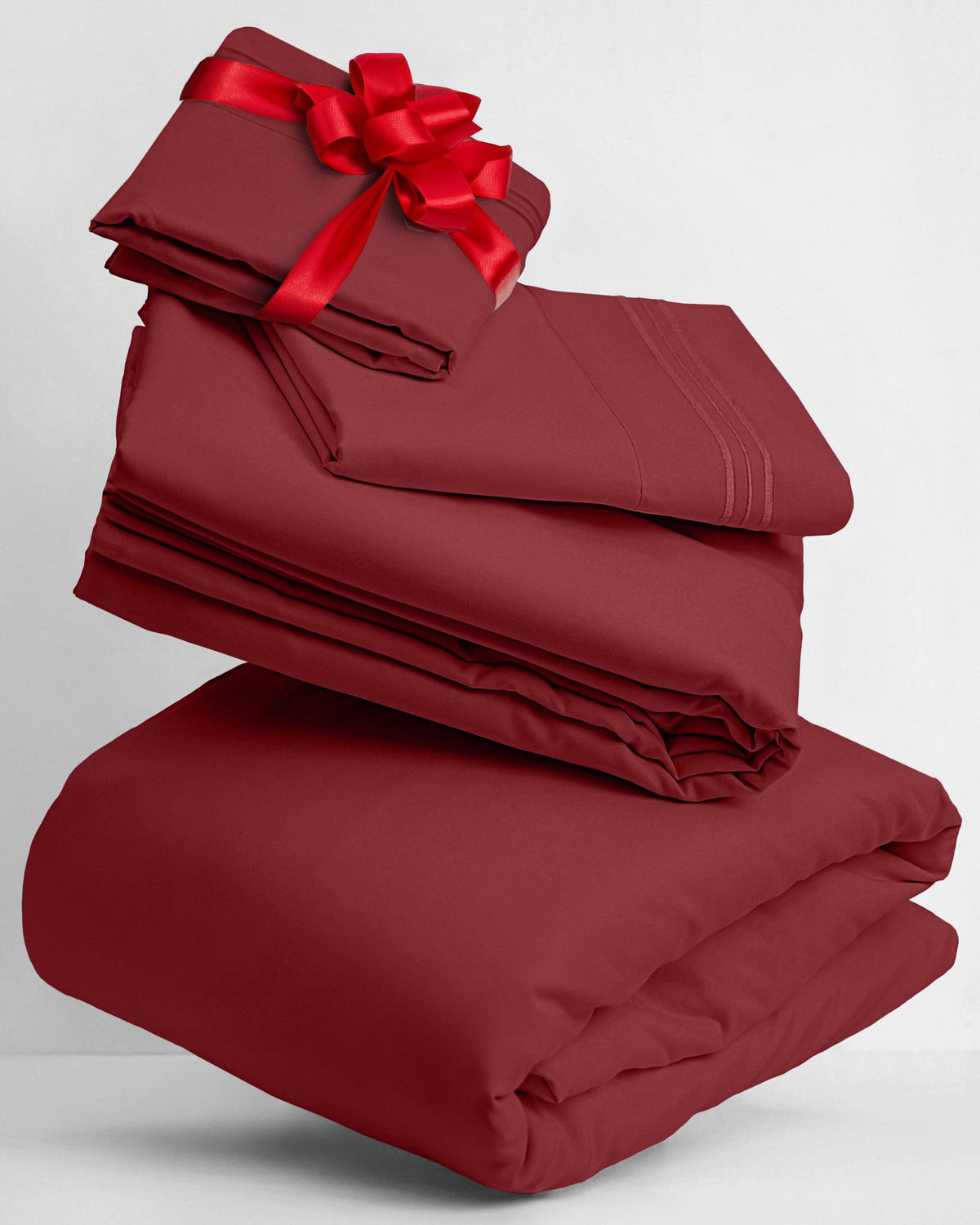 Mellanni Split King Sheets Set - 5 Pc Iconic Collection Bedding Sheets & Pillowcases - Hotel Luxury, Extra Soft, Cooling Bed She