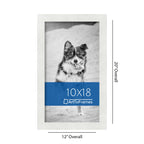 Arttoframes 10X18 Inch White Picture Frame, This 1.25 Inch Custom Poster Frame Is Soft White - Comes With Regular Glass And Corr