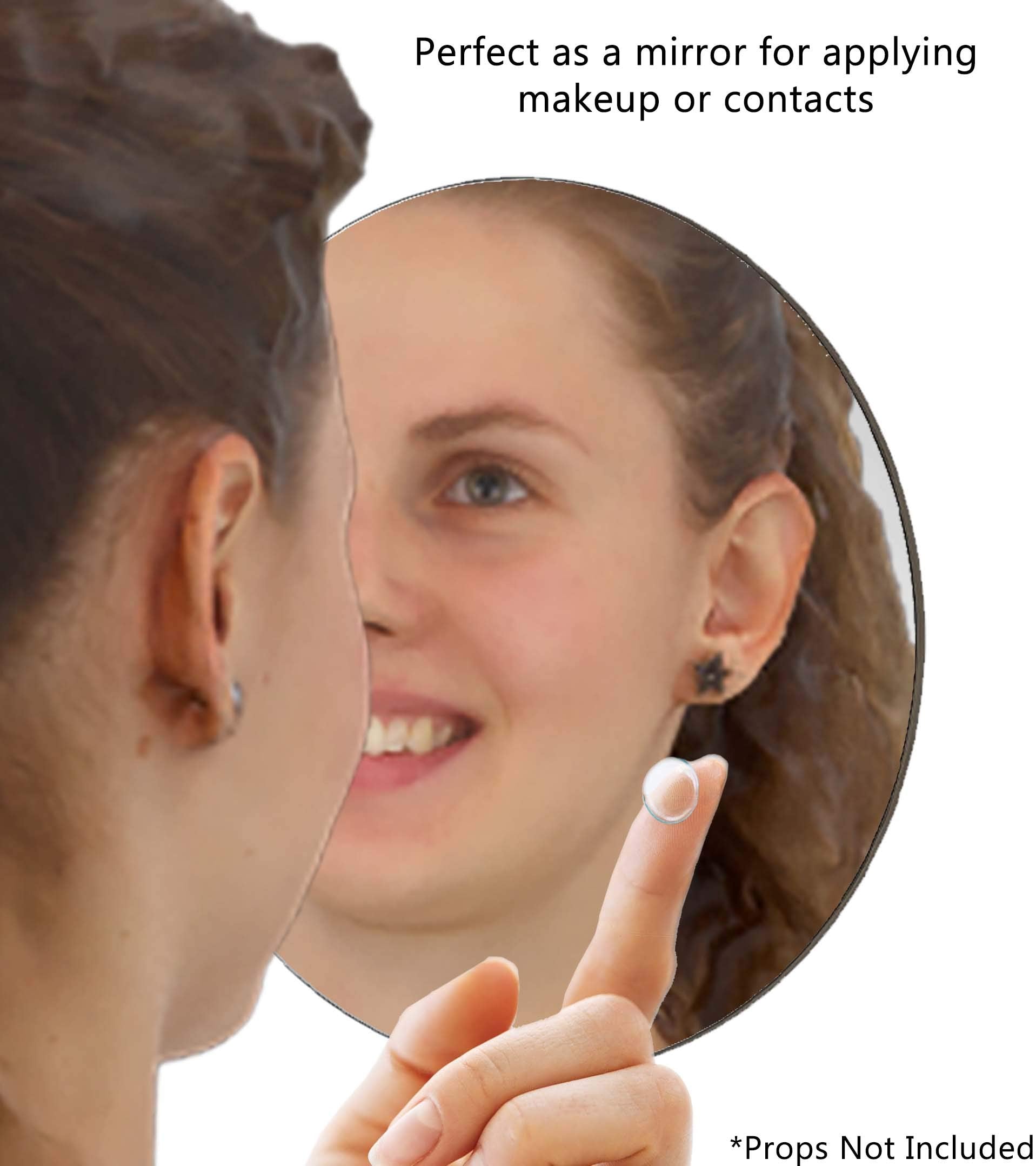 Marketing Holders Acrylic Mirror Round 11 Inch Circle Laser Cut Travel Makeup Home Decor Lucite Reflective Pieces For Arts And C