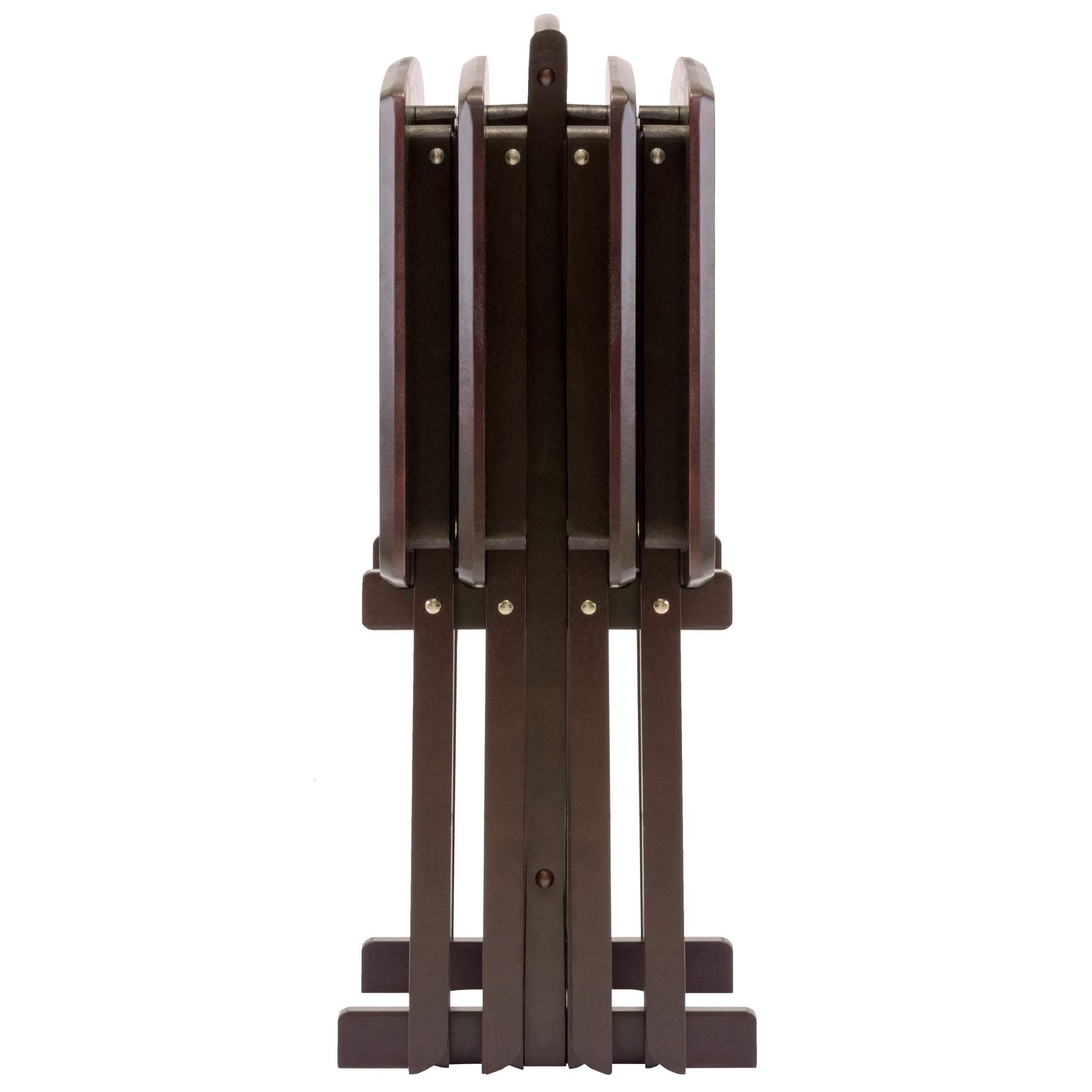 Winsome Wood Dylan Snack Table Espresso, 23.6&quot;W X 15.75&quot;D X 25.5&quot;H