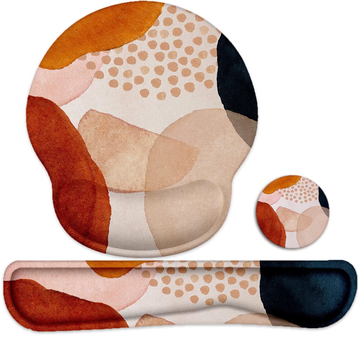 Keyboard Wrist Rest And Mouse Pad With Wrist Support, Ergonomic Mouse Pads Memory Foam Mouse Pad For Gaming And Office, Pain Rel