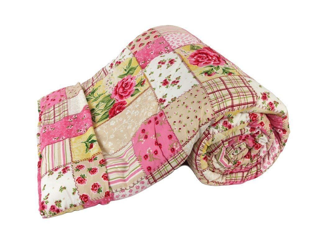 Shopingtrade Microfibre Reversible Double Bed Comforter Dohar, King Size (Multicolour, Double Bed)