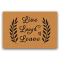 Live Laugh Leave Door Mat, Funny Funny Doormat,Durable Mat Low Profile Floor Mat Non Slip Mats,Indoor Outdoor Door Rugs Easy To