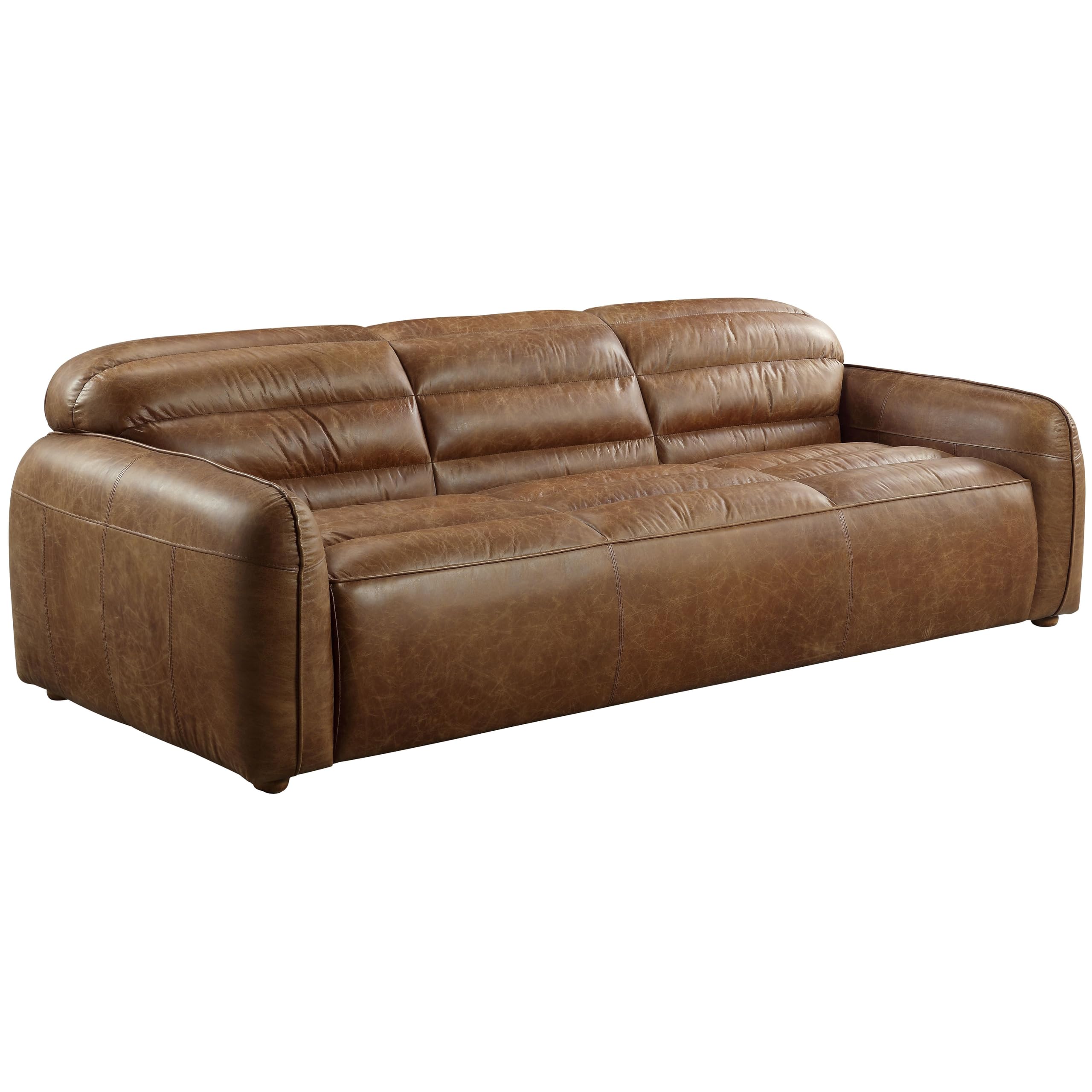 Acme Rafer Sofa in Cocoa Top Grain Leather