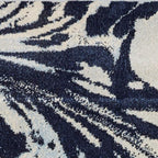HomeRoots Decor 99' X 122' X 0.'5' Blue Polypropelene Rug