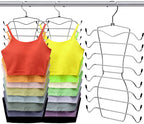 3 Pack Closet-Organizer,8 Tier Tank-Top-Hanger,Closet-Organizers-and-Storage Bra-Hangers-Space-Saving,Apartment Dorm-Room-Essent