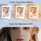 Beelux Vanity Mirror With Lights, New Hollywood Lighted Makeup Mirror With Dimmable Light, Smart Control, Memory, Adjustable War