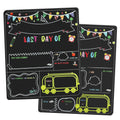 Hying First Day of School Board Last Day of School Reversible Chalkboard Back to School Board Sign Reusable School Photo Prop fo