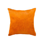 HomeRoots Decor 18' X 18' X 5' Orange Cowhide Pillow