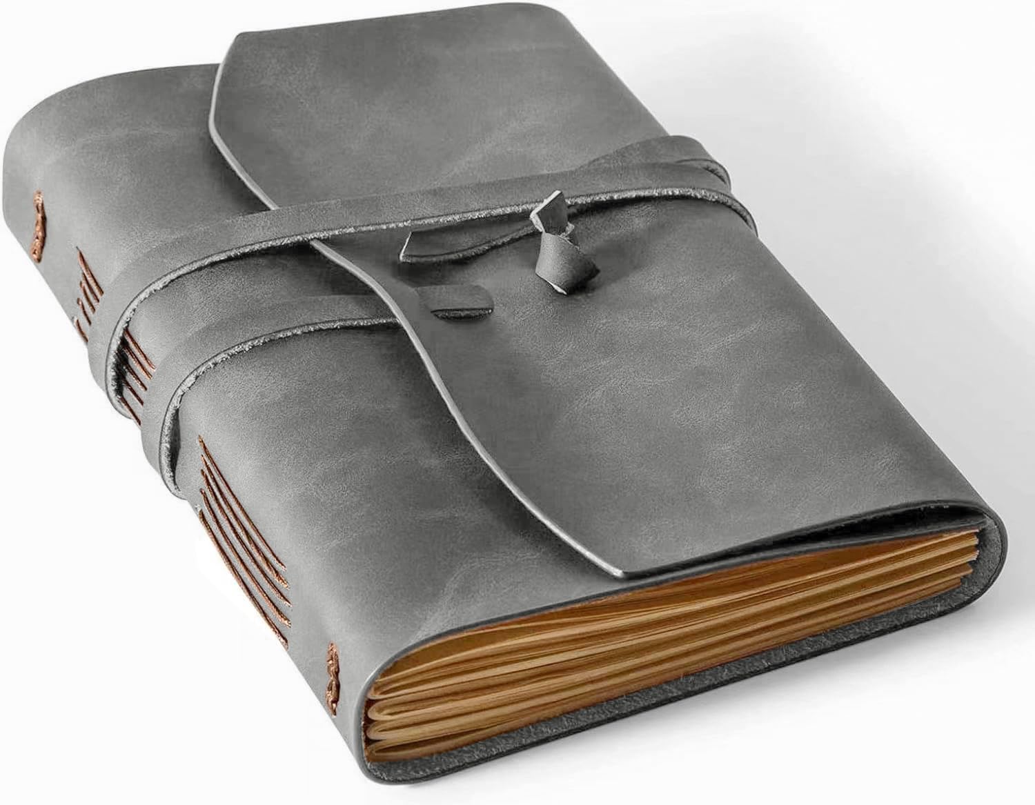 Riliho Leather Journal Notebook - Genuine Leather Journals For Writing 5X7.1 Inch, Vintage Journal For Men And Women, Artist,Tra