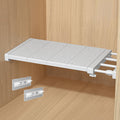 Vornetil Closet Tension Shelf Rod Expandable Shelf, Adjustable Storage Rack, DIY Organizer Divider Separator for Cabinet Wardrob