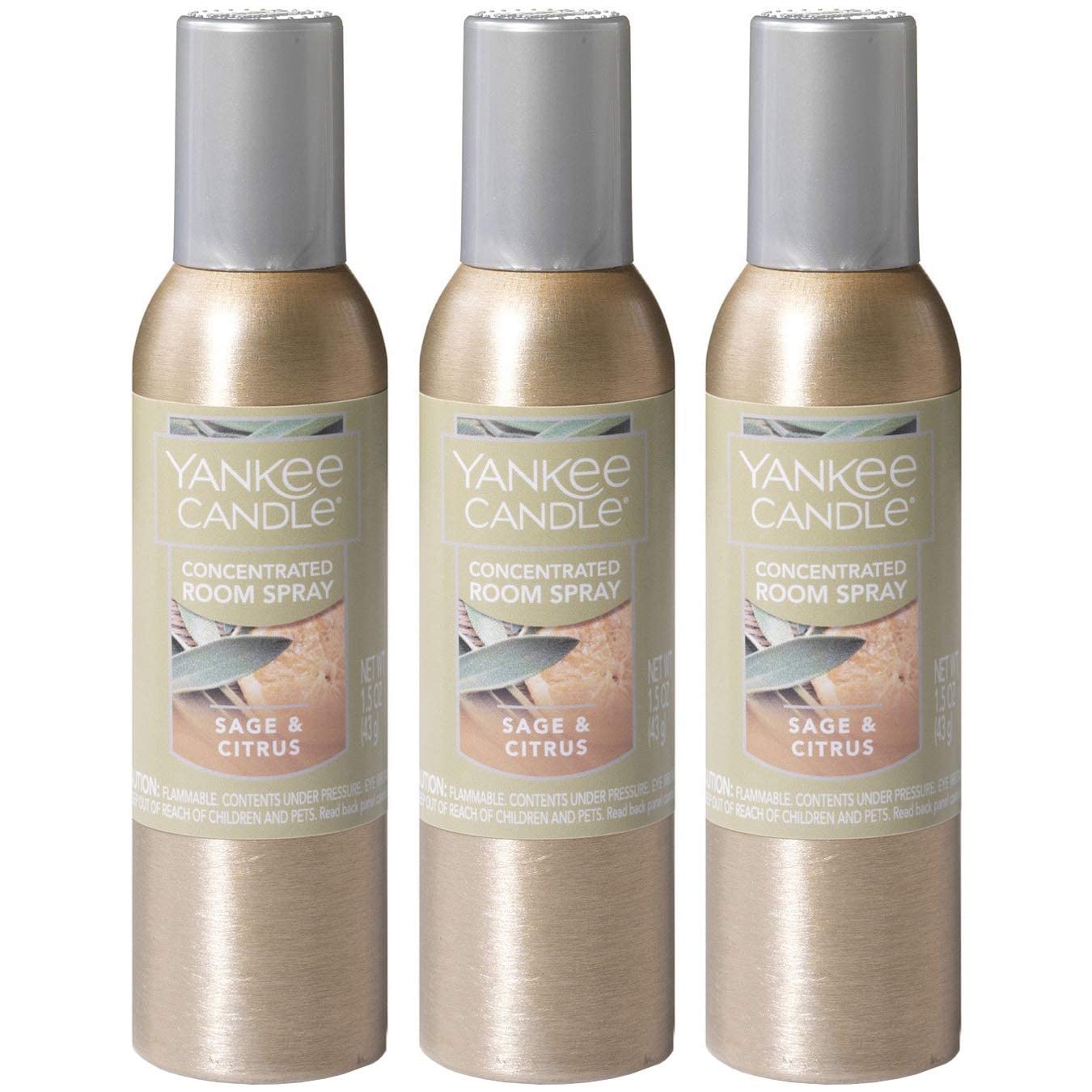 Yankee Candle Concentrated Room Spray 3-Pack (Sage & Citrus)